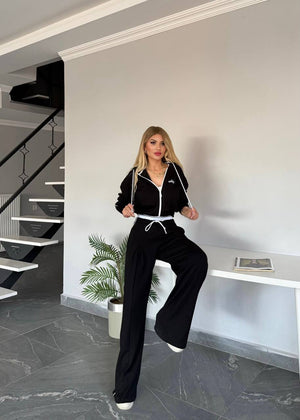 سوت ALO 3 قطع ( سويت شيرت + بنطلون + توب ) S21 - Princess Store l برنسيس ستور