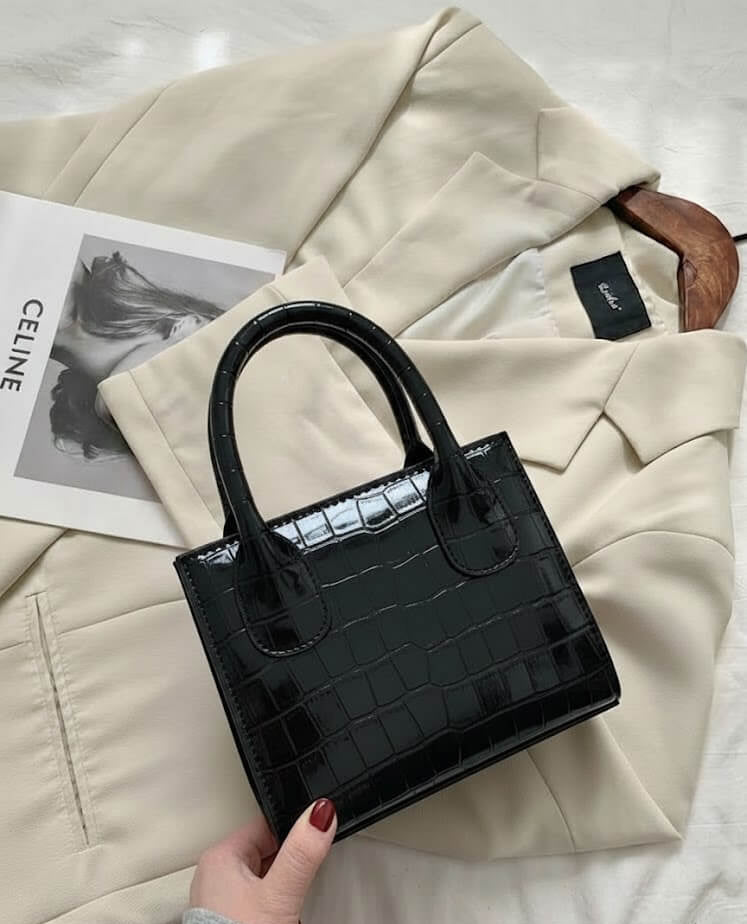 Croc Pattern Mini Handbag - 11x15cm BG18