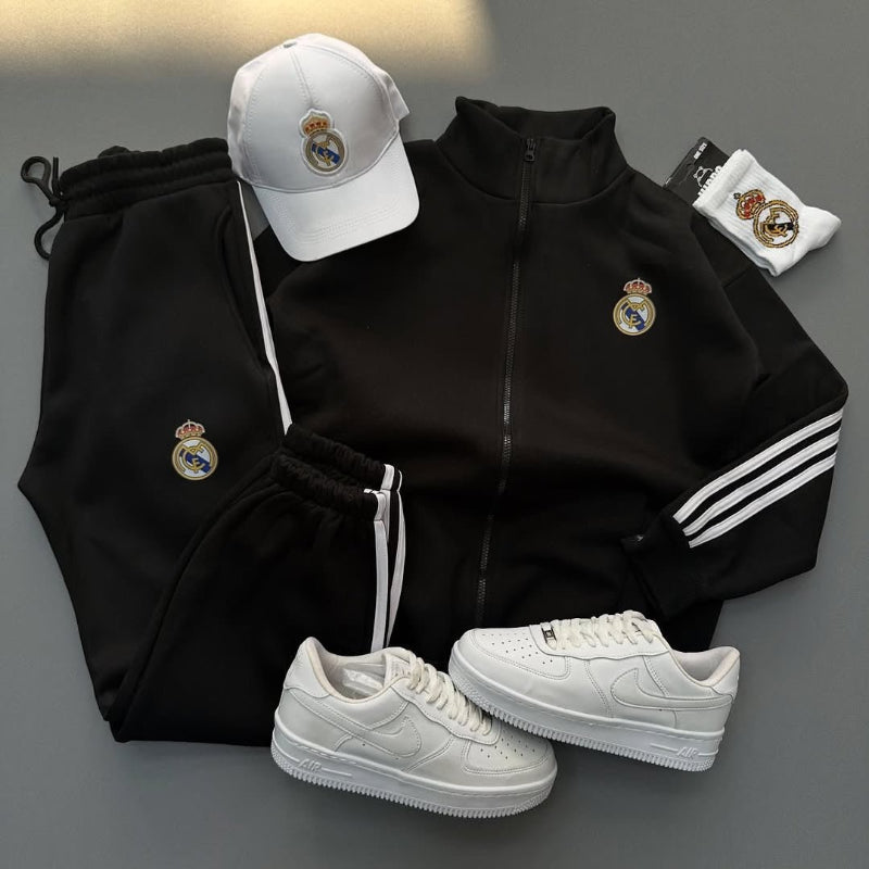 سوت ريال مدريد قطعتين ( جاكيت + بنطلون ) S24 - Princess Store l برنسيس ستور 