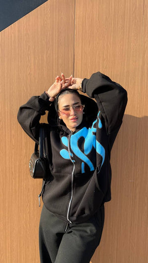 سويت شيرت طباعه  H26 - Princess Store l برنسيس ستور 