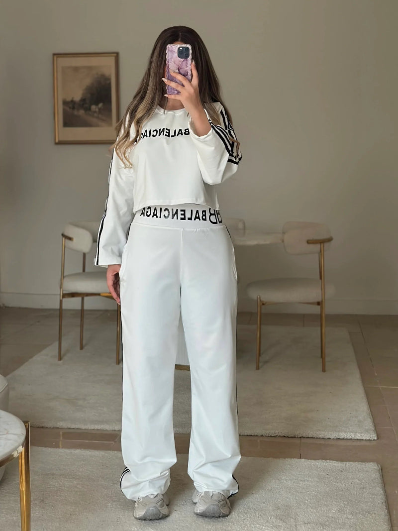 سوت Balenciaga  قطعتين ( سويت شيرت + بنطلون ) S13 - Princess Store l برنسيس ستور 