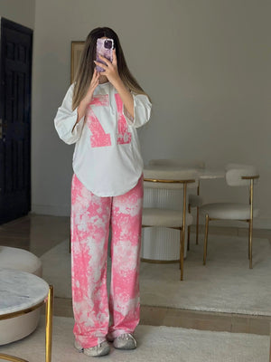 سوت رقم 17 قطعتين ( تيشيرت + بنطلون ) S14 - Princess Store l برنسيس ستور 