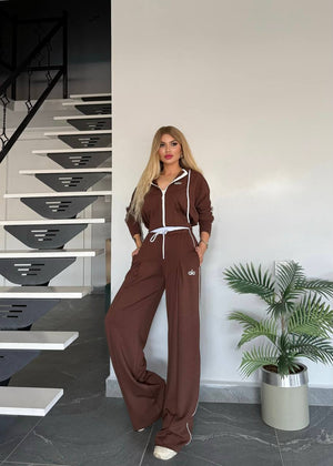 سوت ALO 3 قطع ( سويت شيرت + بنطلون + توب ) S21 - Princess Store l برنسيس ستور 